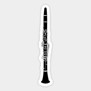 Clarinet Drawing Sticker